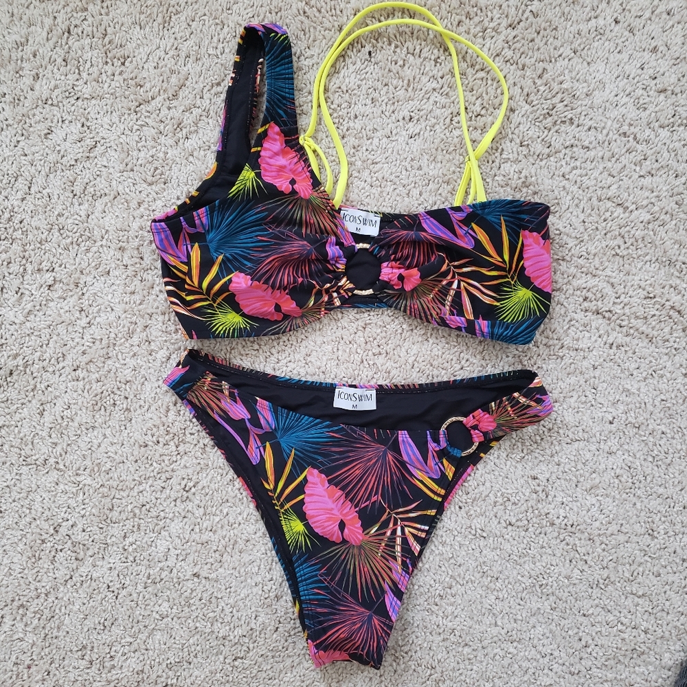 Iconswim Tropical Island Dream Bikini Floral Print - Picture 3 of 5